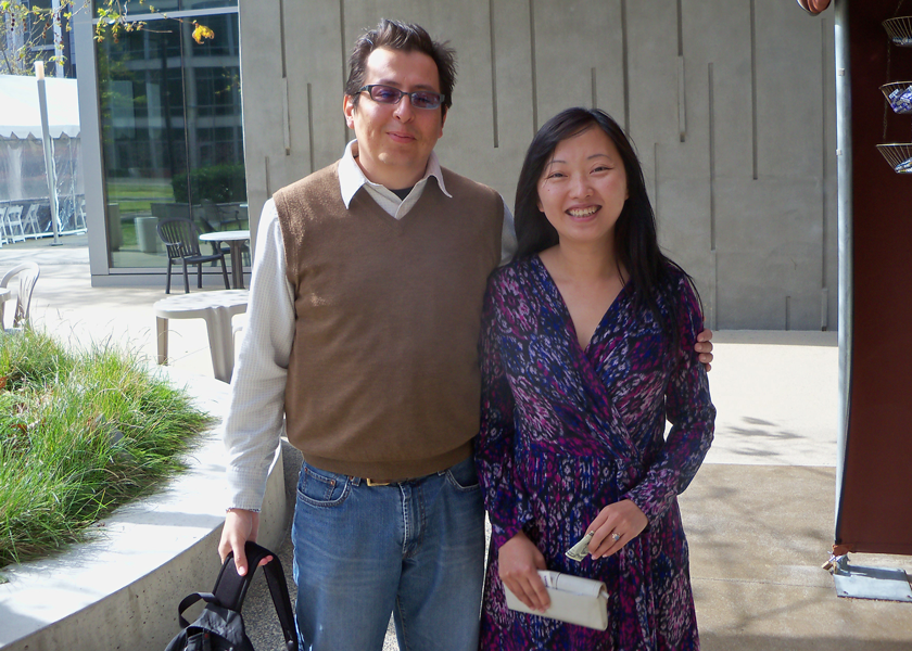 Dr. Meng with Octavio Salazar (UCSD graduate student)
