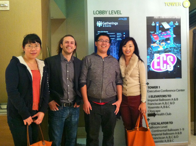 2013 ECS Conference in San Francisco, with Prof. Meng, Mike Verde, Mark Ma and Jing Xu